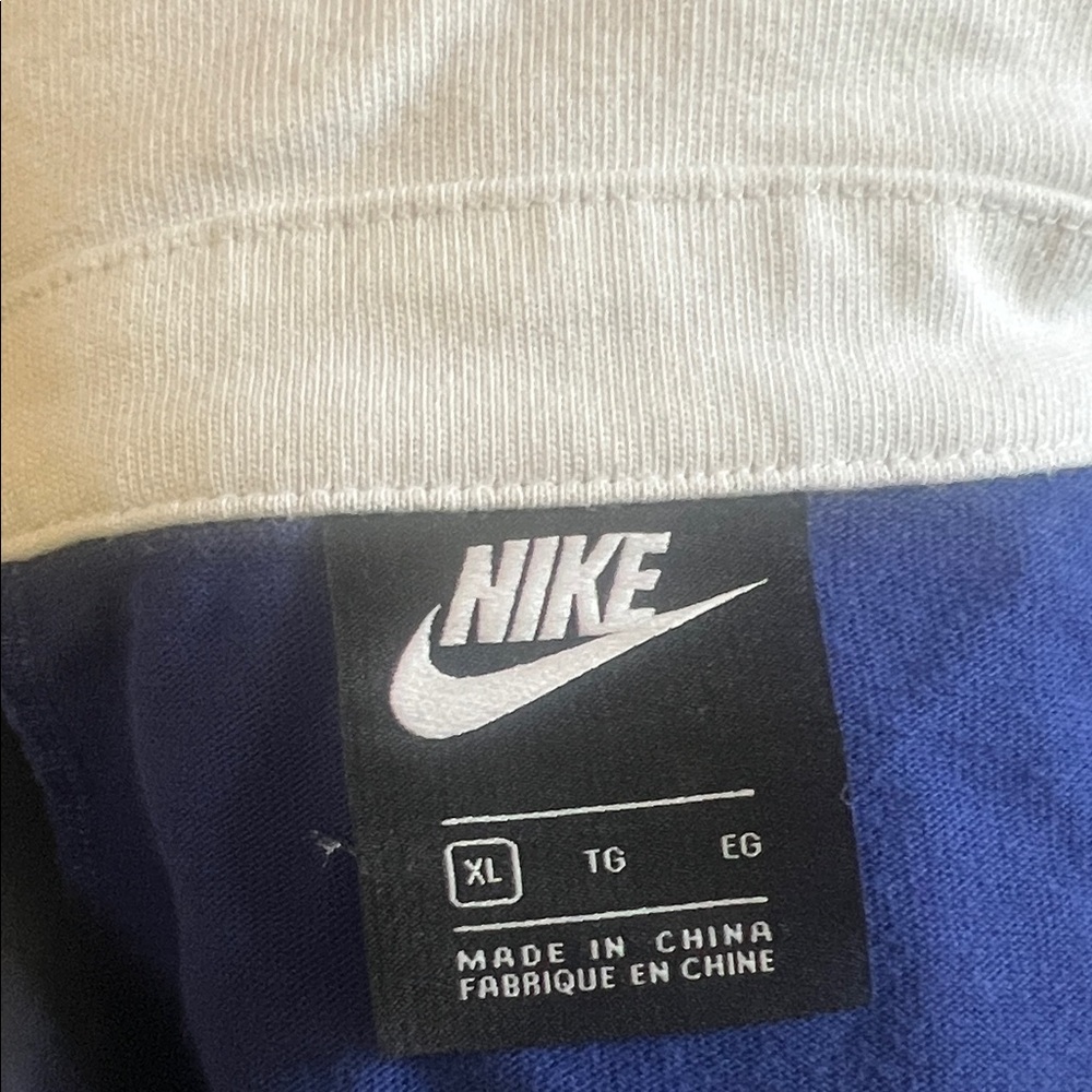 Nike Swoosh Rugby Shirt Long Sleeve Polo Sz XL - Picture 6 of 7